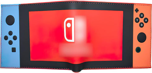 Retro Gamepad-Inspired Wallet - Silicone Surface Material with Classic Game Gamepad Design, Multiple Card Slots and Coin Pocket - Video Game Walle...