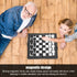 sjlerst Chess, Portable Chessboard Chess Board Game Magnetic Chess Set, for Party Family Activities...