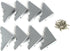 C. B. Gitty 8pcs. Beautiful Chrome Box Corners...