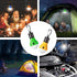 LED Camping Tent Lantern, Portable Outdoor Waterproof Emergency Light Bulb, Battery Powered with Clip Hook, Super Bright, for Hiking, Party?Campin...