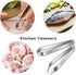 2 Pcs Fish Bone Tweezers, Fish Bone Pliers, Stainless Steel Flat and Slant Tweezers, Kitchen Meat Hair Remover Tool, Suitable for Salmon and Sea B...