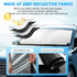 KUST Windshield Sun Shade Custom Fit for Toyota 4Runner 2010-2023 2024 2025 Sunshade Foldable Sun Visor Protector Blocks UV Rays Keep Your Car Coo...
