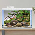 AWERT 48x24 inches Branches Aquarium Background Stone River Bed & Lake Fish Tank Background Green Algae Aquarium Background Vinyl Background...
