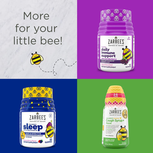 Zarbee's Complete Kids Multivitamin Gummies + Immune Support, Children Vitamins Gummy with Vitamin A, C, D3, E, B6, B12, Folic Acid & Total B-comp...