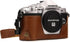 MegaGear MG1352 Olympus OM-D E-M10 Mark III Ever Ready Leather Camera Half Case and Strap, with Battery Access, Light Brown...