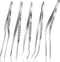 6.3 Inch Food Tweezers Stainless Steel with Precision Serrated Tips, 5PCS Kitchen Tweezers Set for Cooking, Baking, Cookie Cake Decoration, Metal ...