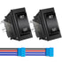 DaierTek Momentary RV Jack Switch 30 Amp 12V DC Reverse Polarity Rocker Switch Motor Control DPDT 4 Pin Power Jack Toggle Switch with Wires for 5t...