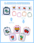 Pllieay 5PCS Cross Stitch Kits for Beginners for Kids 7-13, Includes 5 Project Patterned and 5pcs Square Embroidery Hoops, 11 Skeins, Needle Point...
