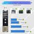 ELUTENG M.2 to USB Adapter Dual Protocol M.2 NVME SATA Hard Drive USB3.1 Gen2 10Gbps USB to NVME PCI-E SSD Reader M Key & B+M Key Support UASP for...