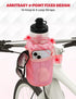 Bike Cup Holder, Water Bottle Holder Handlebar for Bike with Mesh Pockets, Universal Fabric Bicycle Water Bottle Drink Cup Cage for Cruiser Bikes,...
