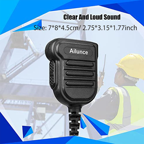 Retevis RT29 Ailunce HD1 Radio Microphone,Original Shoulder Speaker Mic, Compatible with RT29 RT48 NR30 RB23 Ailunce HD1 HD2 HA1G Motorola GP328 P...