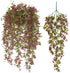 Artificial Hanging Vine, Sweet Potato Leaves Plastic Plants Greenery Faux Ivy Garland Fake Plant UV Resistant for Indoor Outdoor Garden Door Wall ...
