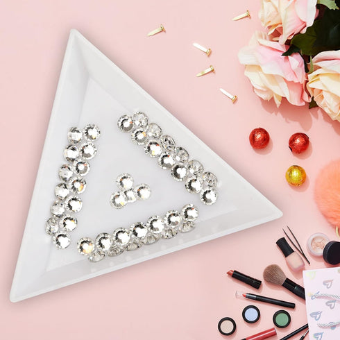 2880pcs Glue Fix Crystal Flatback Rhinestones Glass Diamantes Gems for Nail Art Crafts Decorations Clothes Shoes 2.4mm (ss8, Crystal)...