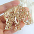 Sindary Unique Animal Elephant Brooch Pin Pendant Rhinestone Crystal BZ5102...
