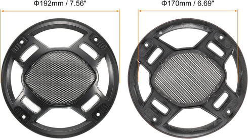MECCANIXITY Speaker Grill Cover 6.5" Mesh Subwoofer Grill Guard Protector for Home Audio DIY Black 2 Pack...