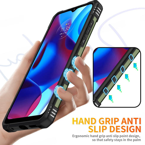 Case for Moto G Power 2022 Case G Pure Case Military Grade Drop Case with Kickstand Metel Ring Magnetic Holder Shockproof Protective for Motorola ...