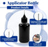 Hordion 12Pcs 1 Oz/ 30ml Black Precision Tip Applicator Bottle, 10ml Glue Applicator Bottles, Metal Needle Plastic Bottle, DIY Quilling Tool for G...