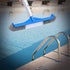 Pool Brush, 16.5" Pool Brushes for Pool Wall Cleaning, Premium Nylon Bristles Pool Brush Head with Easy Clip, Curved Ends High-Efficiency Pool Scr...