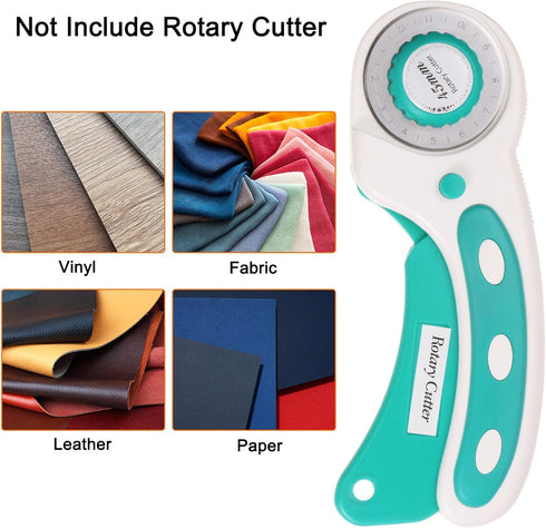 HARFINGTON 2pcs Rotary Cutter Blades 45mm Dotted Blade SKS-7 Steel Sharpness Replacement Rotary Blade Quilting Rotary Cutter Blades for Fabric Sew...