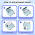 Mini Printer Portable, Bluetooth Pocket Thermal Sticker Printer with 10 Rolls Thermal Paper and Sticker Mini Thermal Printer for iOS & Android Ink...