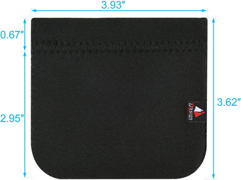 4 x 4 inch Neoprene Protective Carrying Snap Case Bag Pouch for Earphones/Cables etc.(Earbud Case)...