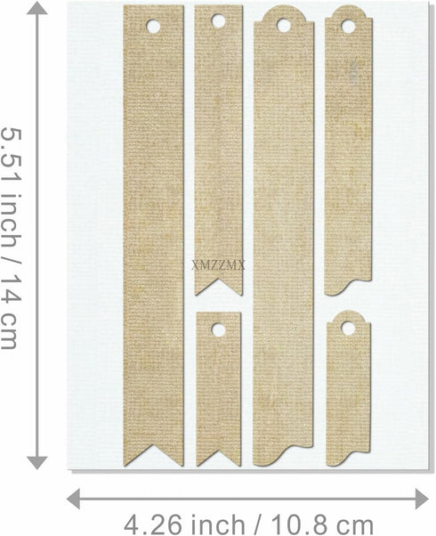 Label Hang Tag Metal Cutting Dies for Card Making, Paper Embossing Die Cuts Kit Templates, Storage Pockets Supplies, Photo Frame Album DIY Scrapbo...