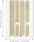Label Hang Tag Metal Cutting Dies for Card Making, Paper Embossing Die Cuts Kit Templates, Storage Pockets Supplies, Photo Frame Album DIY Scrapbo...