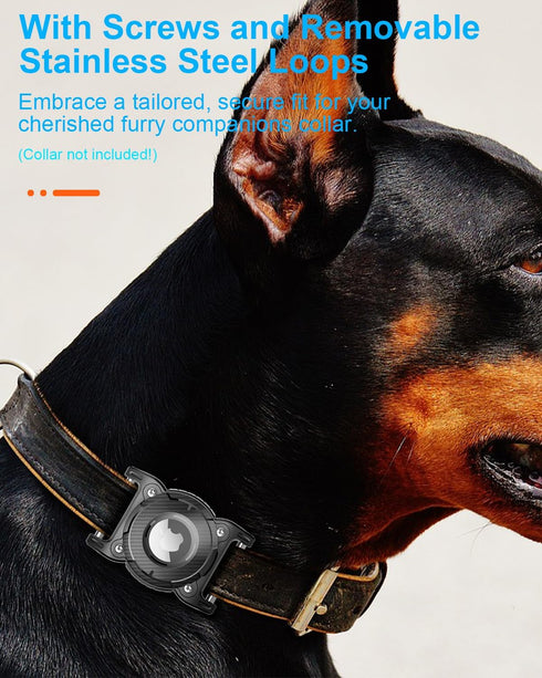ONEONTA 2 Pack Airtag Dog Collar Holder Waterproof | Airtag Dog | Dog Airtag Holder |Airtag Holder for Dog Collar | Apple Airtag Dog Collar | Airt...