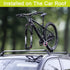 MUQZI Bike Fork Mount, Front Fork Block Quick Release Thru Axle Car Roof Carrier Rack Support Bicycle Stand Holder with Adapters, Black...