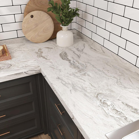 Matte Beige/Silver Marble Contact Paper Textured Beige Granite Peel and Stick Wallpaper Countertops Vinyl Waterproof Self Adhesive Wall Paper Roll...