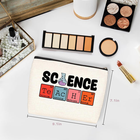 Teacher Gifts Teacher Appreciation Gifts Science Teacher Gifts Makeup Bag Birthday Gifts for Women Her Science Teacher Coworker Graduation Retirem...