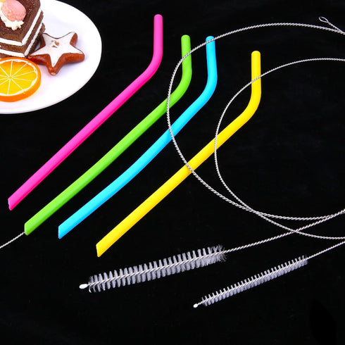4PCS Straw Cleaners 40 Inches Straw Cleaner Brush Extra Long, Slim Wire Sink Drain Brush for Straw, Kegerator, Feeding Tube, Siphon Hose, Sunroof ...