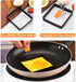 Square Egg Ring for Frying Egg, 2 Pcs 4 Inch Egg Pancake Cooking Rings for Egg Muffins Omelet Maker, Non Stick Stainless Steel Fried Egg Ring Pcak...