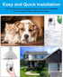 Light Bulb Security Camera 3MP, WiFi 2.4G&5G Security Outdoor &Indoor Camera, Home 360°Surveillance Cam with Motion Detection Alarm Night Vision L...