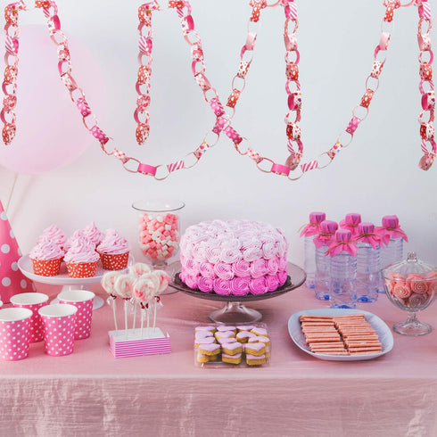 TUPARKA Valentine Paper Chains Valentine's Day Craft Paper Chains for Wedding and Festive Party Decoration...