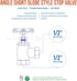 Everflow Supplies 74122-NL 1/2" Angle Short Globe Valve With Female Threaded IPS Connections...