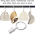 40 Pack Curtain Rings with Clips, Drapery Clips with Rings, Drapes Rings 1.26 in Interior Diameter, Fits up to 1 in Curtain Rod, White...