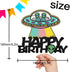 ET Happy Birthday Cake Topper Decorations with UFO for Alien Theme Picks for Kids Party Decor Supplies...
