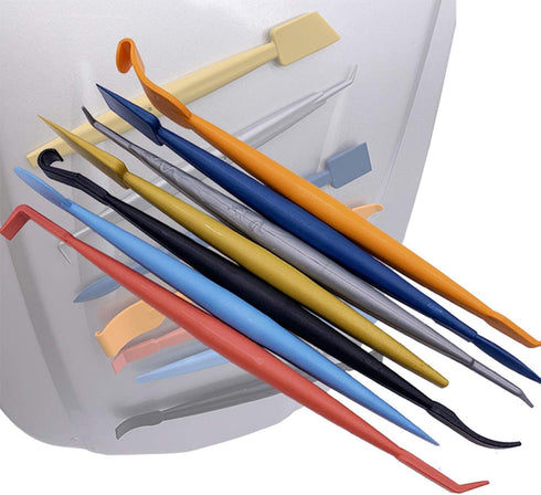 Vehicle Vinyl Wrap Tool Kit,7 Miniature squeegees with Magnets, Suitable for car Vinyl Wrapping Contours and car Window Film...