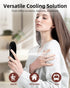 FrSara Portable Handheld Fan - Face Fan for Skincare with 3-Speed, USB-C 2000mAH Rechargeable Travel Fan, Mini Makeup Fan for Home, Office, Outdoo...