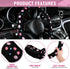 Frienda Cute Steering Wheel Cover Flower Steering Wheel Cover Floral Steering Wheel Cover for Girls with 4 Pieces Cute Flowers Car Air Vent Clips ...