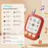 Baby Cell Phone Toy for Boys Girls 6 12 18 Months, Musical Soothing Piano Song Learning, Early Educational Camera Sound Activities Pretend Play, M...