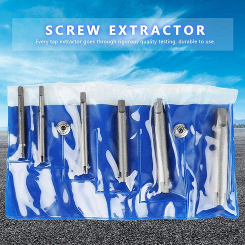 Fafeicy Stripped Screw Remover, Tap Extractor Set, High Speed Steel Steel Broken Head Taps Remover, Stripped Screw Tap Extractor Set, for Removing...