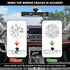 Anti Glare Reduce Blind Spots Convex Wide Angle Hd Auto Inside Rearview Mirror 360 Degrees Adjustable Car Rear View Mirror with Suction Cup Compat...