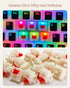 gateron Milky Red Switches for Mechanical Keyboard Silent Tactile Keyboard Switches 5 Pin Milky Yellow Linear Mechanical Switches 45gf...