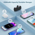Mini Portable Charger Power Bank for iPhone, 5200mAh External Battery Charging Bank, 20W PD Fast Charging Battery Pack Portable Phone Charger for ...