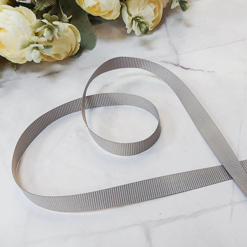 CT CRAFT LLC Grosgrain Solid Fabric Ribbon 3/8 Inch x 50 Yds Dark Grey for Christmas Home Decor Gift Wrapping DIY Crafts Hair Bow Scrapbook...