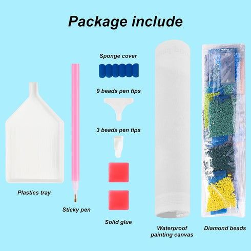 Stalente Diamond Painting Kits for Adults, Starry Sky Round Full Drill Diamond Art Kits, 5D DIY Paint with Diamonds Crafts for Home Wall Decoratio...