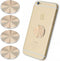 Cell Phone Metal Plates for Magnetic Car Mount 4 Pack. Replacement Set of Cute Gold Round Metal 3M Adhesive Backing Discs for Magnetic Phone Holde...