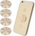 Cell Phone Metal Plates for Magnetic Car Mount 4 Pack. Replacement Set of Cute Gold Round Metal 3M Adhesive Backing Discs for Magnetic Phone Holde...
